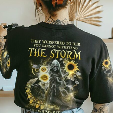 I AM THE STORM REAPER SUNFLOWER ROSES WINGS ALL OVER PRINT - YHLN1503234