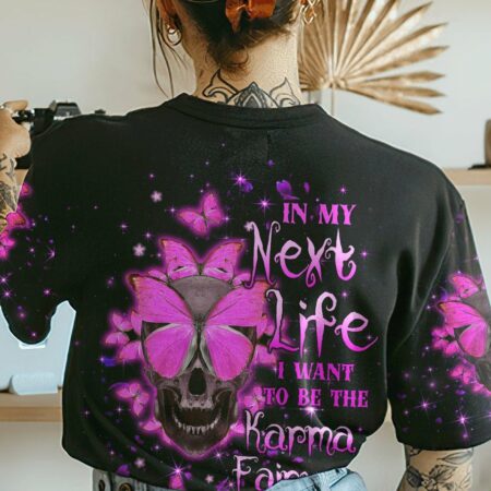 KARMA FAIRY BUTTERFLY SKULL ALL OVER PRINT - TLTW0601231