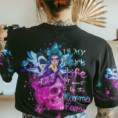 KARMA FAIRY SUGAR SKULL ALL OVER PRINT - YHHN1612222