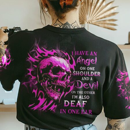 I HAVE AN ANGEL AND A DEVIL ALL OVER PRINT - YHHN2912222
