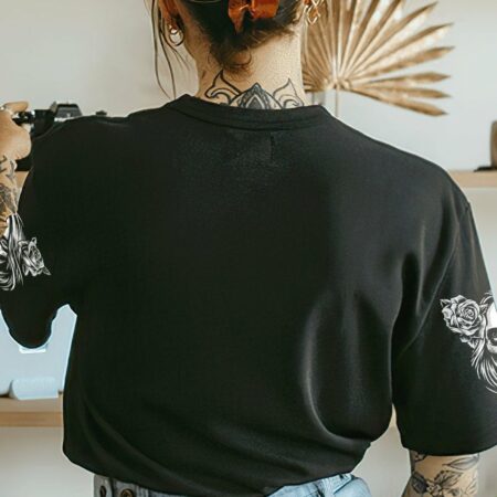 KING QUEEN GOTHIC SKULL COUPLE ALL OVER PRINT - TLTR1101234