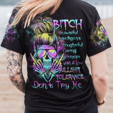 I'M A B HOLOGRAM MESSY BUN ALL OVER PRINT - TLTR1512221