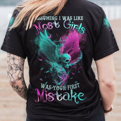 ASSUMING I WAS LIKE MOST GIRLS WINGS SKULL ALL OVER PRINT - TLTR1102231