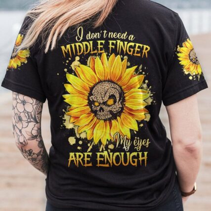 I DON'T NEED A M SKULL SUNFLOWER ALL OVER PRINT - TLNZ1811222