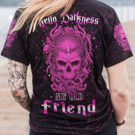 HELLO DARKNESS MY OLD FRIEND SKULL ALL OVER PRINT - YHHN1512224