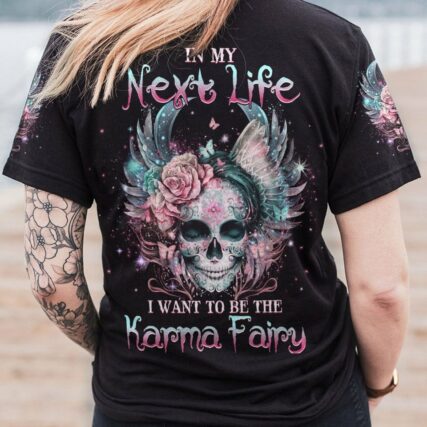 KARMA FAIRY SKULL SUGAR SKULL ALL OVER PRINT - YHHG1502232