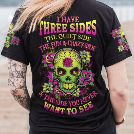 I HAVE 3 SIDES SUGAR SKULL ROSE ALL OVER PRINT - TLTW1712221