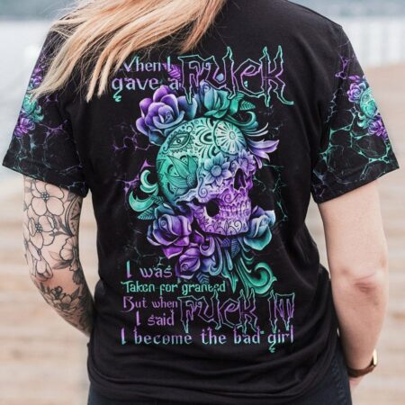 I BECOME THE BAD GIRL SKULL ALL OVER PRINT - TLTR0911221