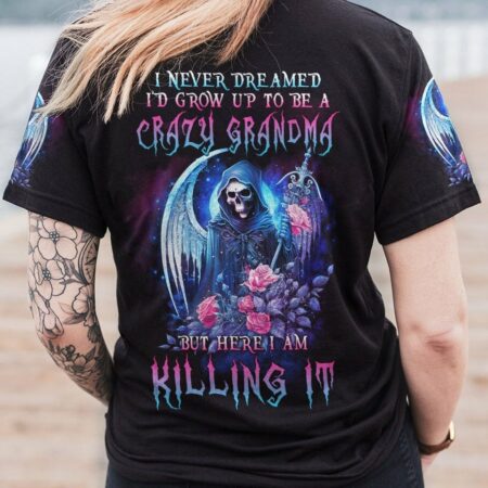 CRAZY GRANDMA REAPER ALL OVER PRINT - YHDU0803233