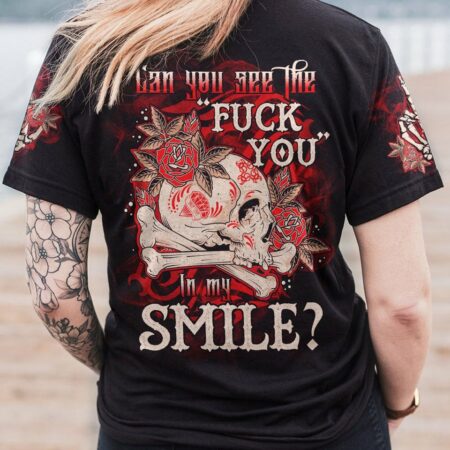 CAN YOU SEE THE F YOU SKULL ROSE ALL OVER PRINT - TLTR3012223