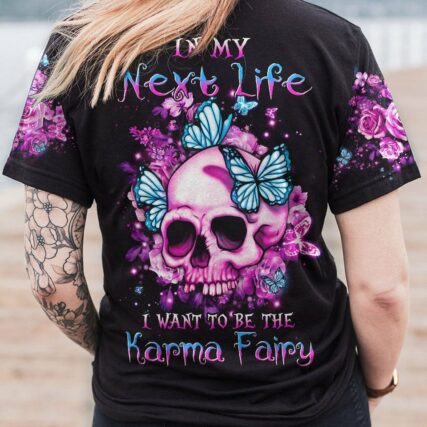 KARMA FAIRY SKULL ALL OVER PRINT - YHHN0501232