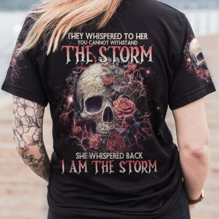 I AM THE STORM SKULL ROSE ALL OVER PRINT - TLNO0103233