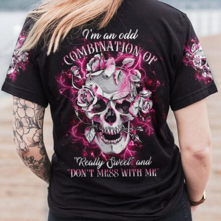 DON'T MESS WITH ME FLOWER SKULL ALL OVER PRINT - TLTR2612224
