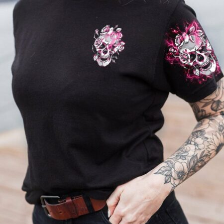 DON'T MESS WITH ME FLOWER SKULL ALL OVER PRINT - TLTR2612224