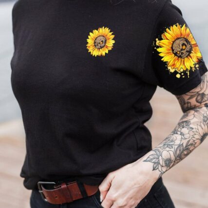 I DON'T NEED A M SKULL SUNFLOWER ALL OVER PRINT - TLNZ1811222