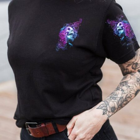 IF YOU WANT ME TO CONTROL MY TEMPER ROSE SKULL ALL OVER PRINT - TLNZ3103232