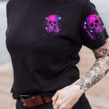 KARMA FAIRY PINK SKULL ALL OVER PRINT - TLTM2312221