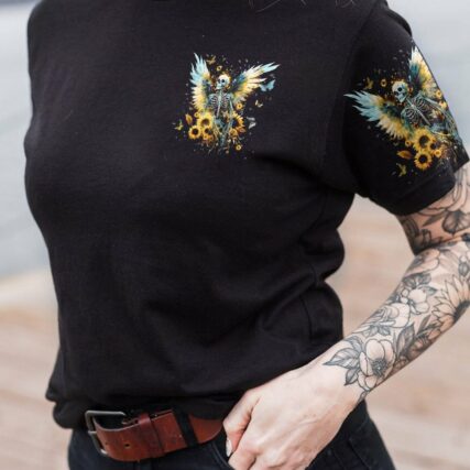 KARMA FAIRY SKULL SKELETON SUNFLOWER ALL OVER PRINT - TLTW2002234