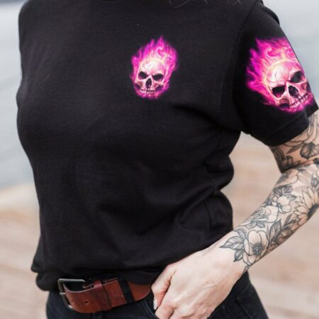 I AM WHO I AM FIRE SKULL FLAG ALL OVER PRINT - TLNZ0312223