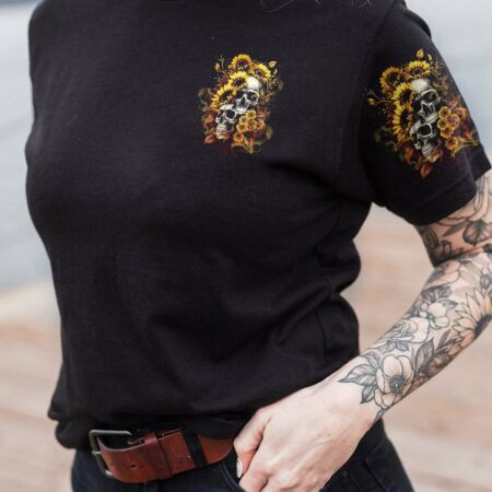 I AM A SWEET GIRL BUT IF YOU PISS ME OFF SUNFLOWER SKULL ALL OVER PRINT - TLTW0703235