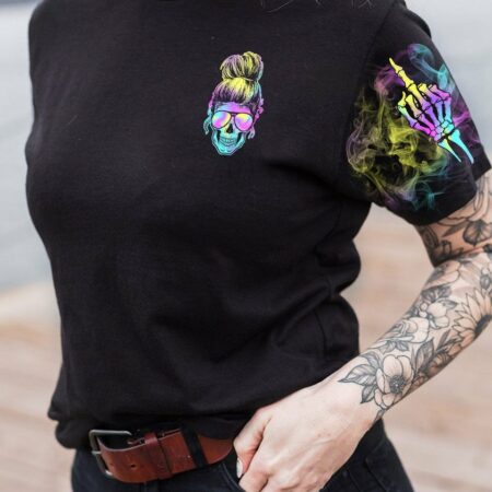 I'M A B HOLOGRAM MESSY BUN ALL OVER PRINT - TLTR1512221