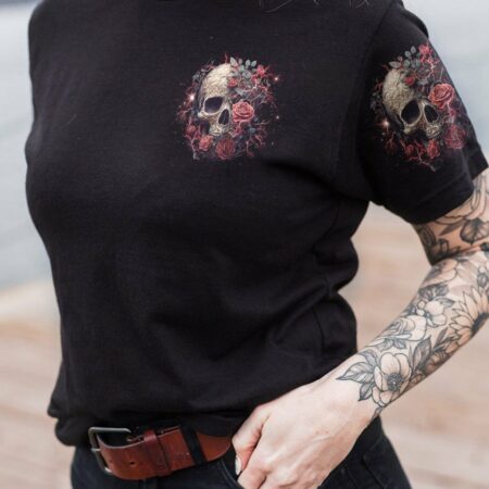 I AM THE STORM SKULL ROSE ALL OVER PRINT - TLNO0103233