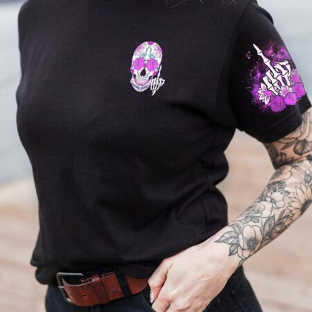 HAHA F YOU SUGAR SKULL PURPLE ALL OVER PRINT - TLNO1712223