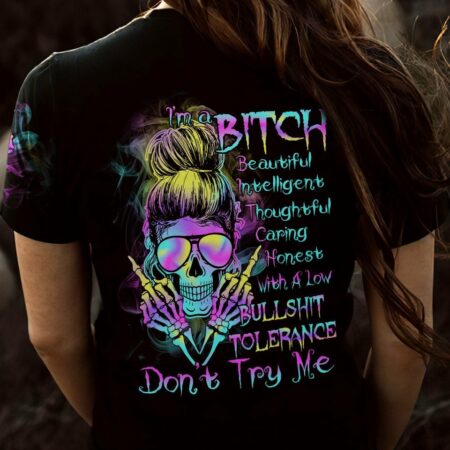 I'M A B HOLOGRAM MESSY BUN ALL OVER PRINT - TLTR1512221
