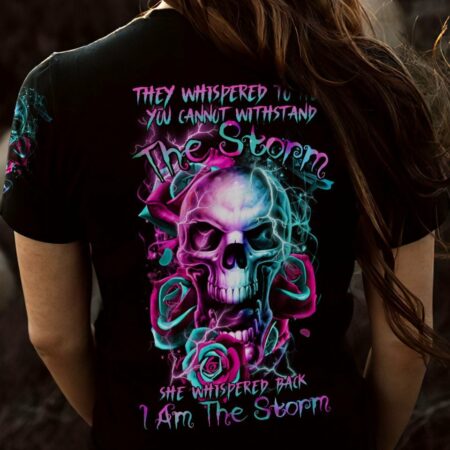 I AM THE STORM SKULL ROSE SMOKE ALL OVER PRINT - TLTR0203233