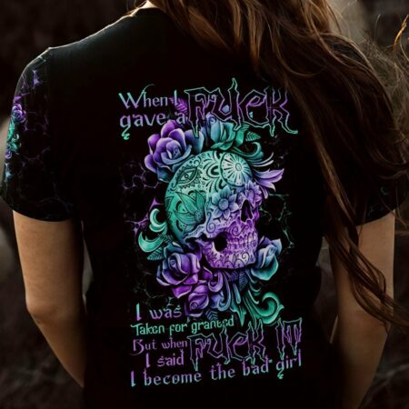 I BECOME THE BAD GIRL SKULL ALL OVER PRINT - TLTR0911221