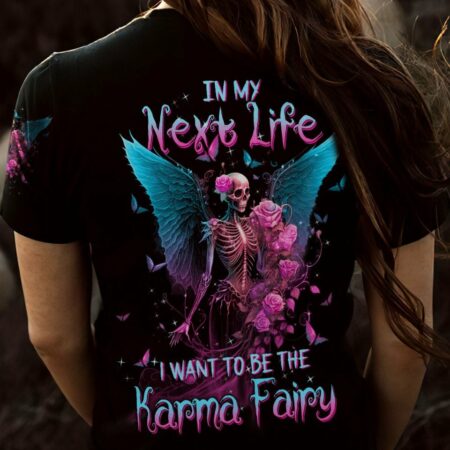 KARMA FAIRY SKULL SKELETON ROSE ALL OVER PRINT - TLTW0603237
