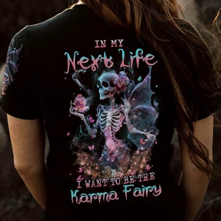 KARMA FAIRY SKULL SKELETON ROSE ALL OVER PRINT - YHHN1503234