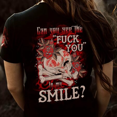 CAN YOU SEE THE F YOU SKULL ROSE ALL OVER PRINT - TLTR3012223