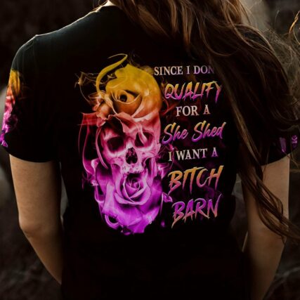 I WANT A B BARN ROSE SKULL ALL OVER PRINT - YHHG0301233