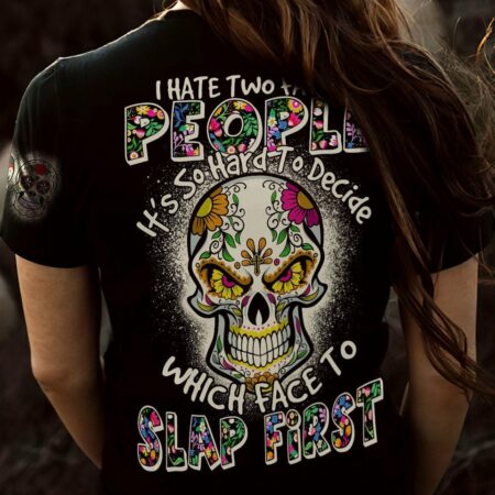 I HATE TWO FACED PEOPLE ALL OVER PRINT - TLTY2411221