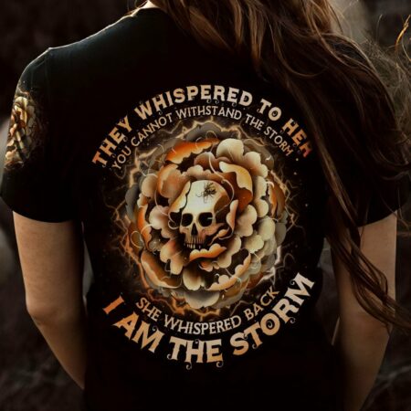 I AM THE STORM FLOWER SKULL ALL OVER PRINT - TLNO0202232