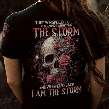 I AM THE STORM SKULL ROSE ALL OVER PRINT - TLNO0103233