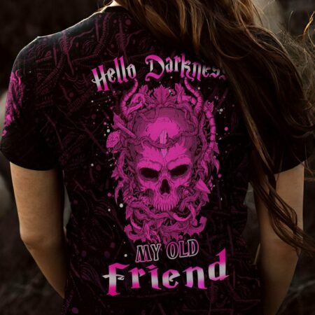 HELLO DARKNESS MY OLD FRIEND SKULL ALL OVER PRINT - YHHN1512224