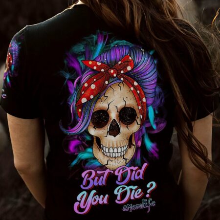 BUT DID YOU DIE MOM LIFE PURPLE MESSY BUN ALL OVER PRINT - TLTR1702234