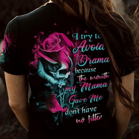 I TRY TO AVOID DRAMA ALL OVER PRINT - YHHN2712221