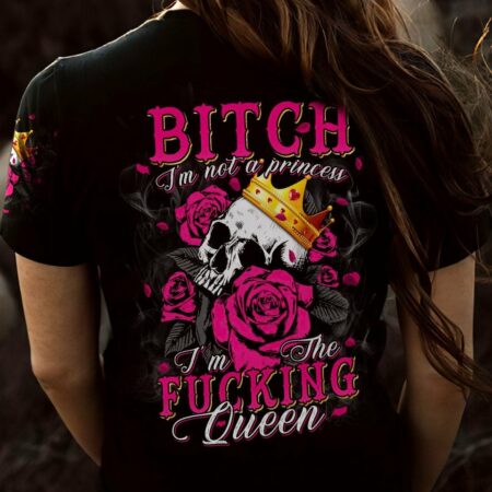 I'M F QUEEN GOLD CROWN ALL OVER PRINT - TLTM1912221