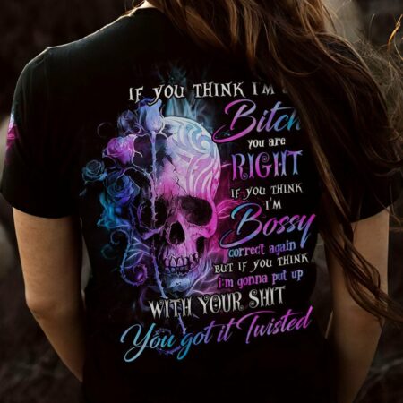 IF YOU THINK ROSE SKULL PURPLE ALL OVER PRINT - TLNO1512222