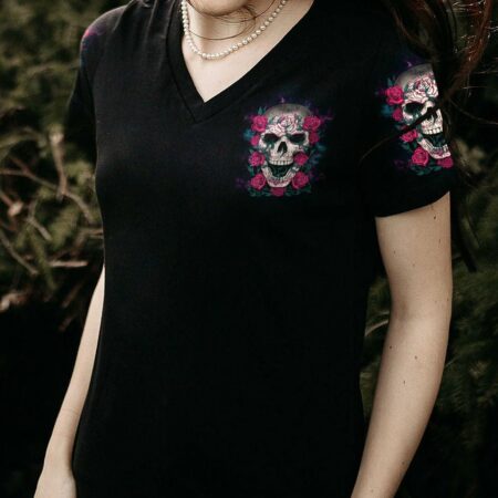 DON'T TRY TO FIGURE ME OUT SKULL ROSE ALL OVER PRINT - YHHG1811224