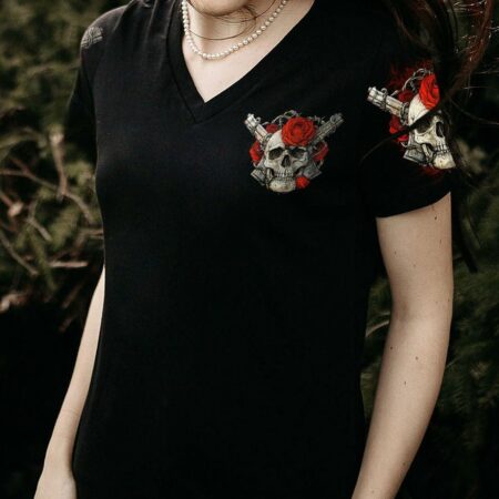IF I SAY FIRST OF ROSE SKULL ALL OVER PRINT - YHHN0301232