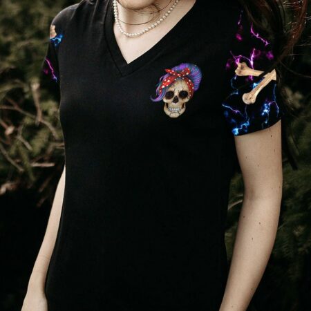 I TRY TO AVOID DRAMA PURPLE MESSY BUN ALL OVER PRINT - TLTR3012222