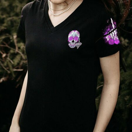 HAHA F YOU SUGAR SKULL PURPLE ALL OVER PRINT - TLNO1712223