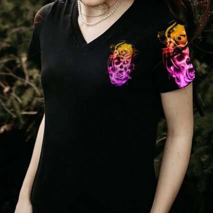 I WANT A B BARN ROSE SKULL ALL OVER PRINT - YHHG0301233