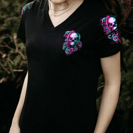 I AM THE STORM SKULL ROSE SMOKE ALL OVER PRINT - TLTR0203233