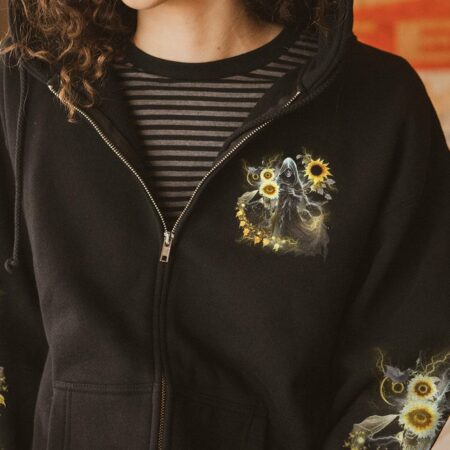 I AM THE STORM REAPER SUNFLOWER ROSES WINGS ALL OVER PRINT - YHLN1503234