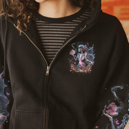 KARMA FAIRY SKULL SKELETON ROSE ALL OVER PRINT - YHHN1503234